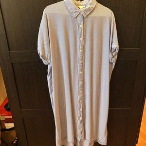 Striped Button Down Dress